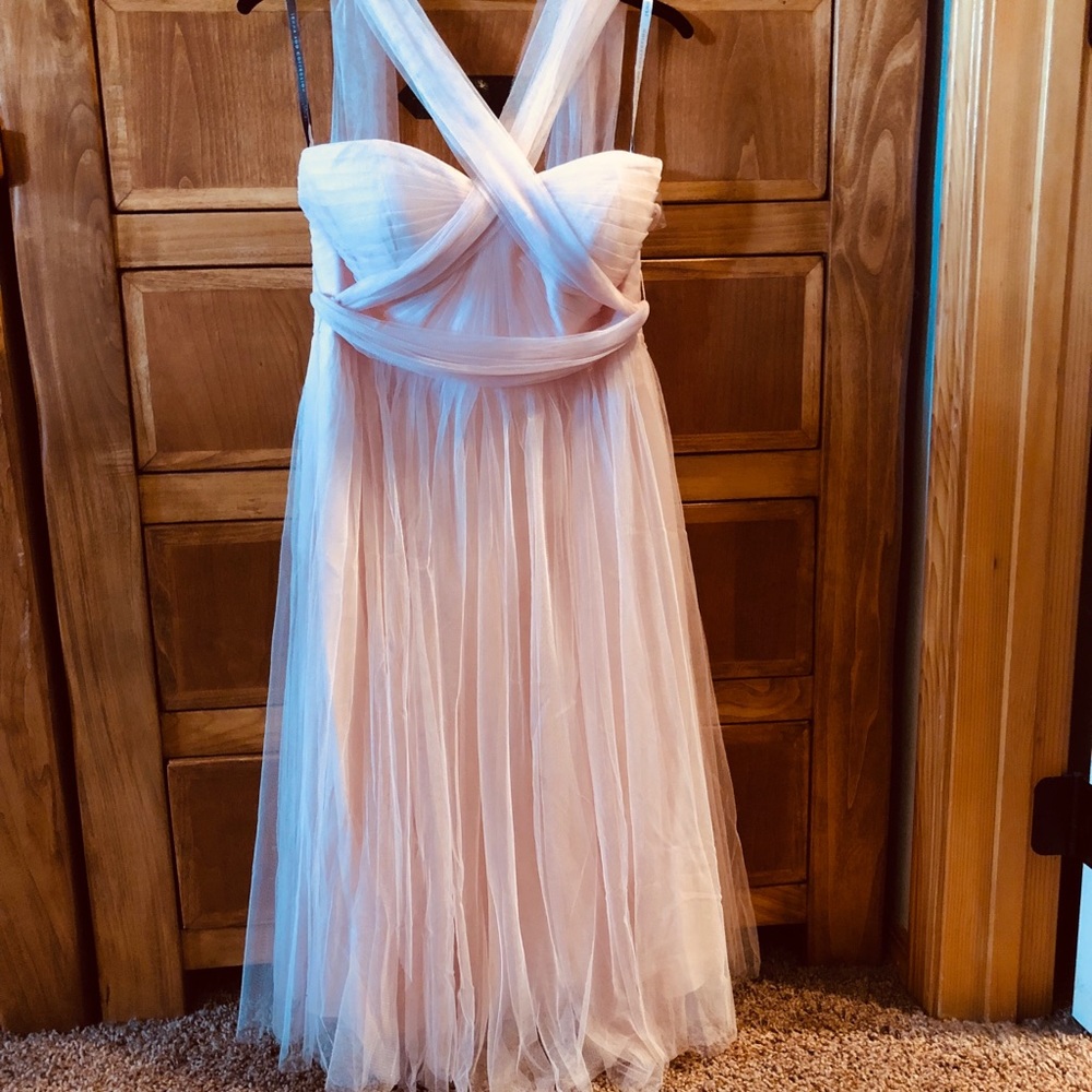 Jenny Yoo Pink Tulle Convertible Dress// NWT
